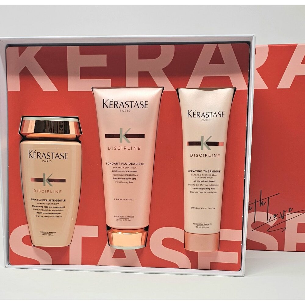 Kérastase Discipline Haircare For Smooth and Frizz-Free Hair Gift Set,3 pcs.